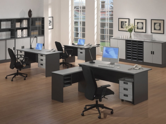 Bàn - Tủ văn phòng HP - màu ghi
